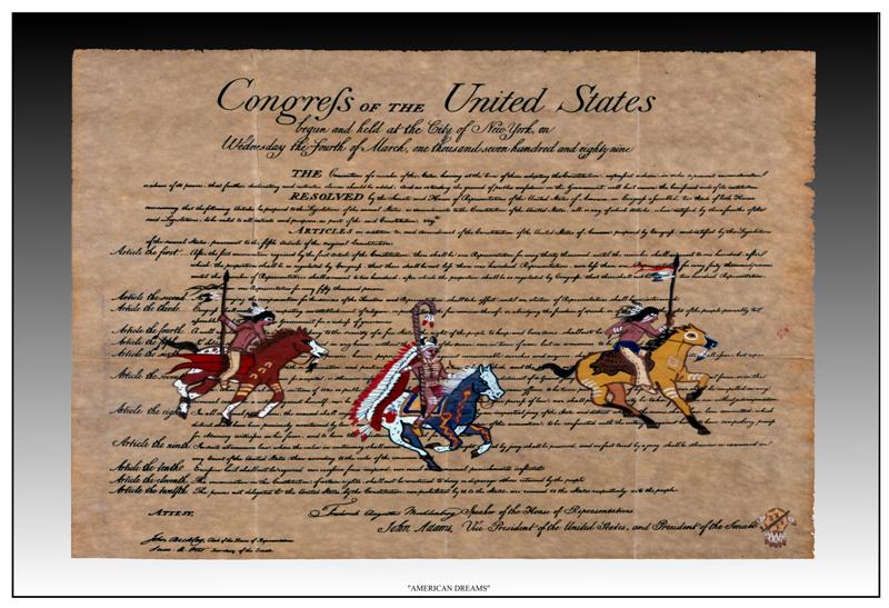 The first ten amendments to the Constitution of the U.S., guaranteed certain rights to the people, as freedom of speech, assembly, and worship. This “Bill Of Rights” did not apply to the “First Americans”, (Indians), for 150 years, until the 20th Century, when they were given U.S. Citizenship.